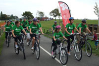 riders starting at the Southend Bikeathon